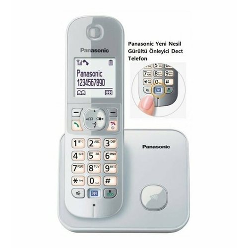 PANASONIC KX-TG6811 Kablosuz LCD Ekranlı Telefon Beyaz