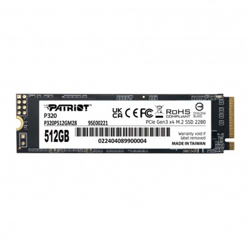 PATRIOT 512GB P320 P320P512GM28 3000- 2200MB/s M2 NVME GEN3 Disk