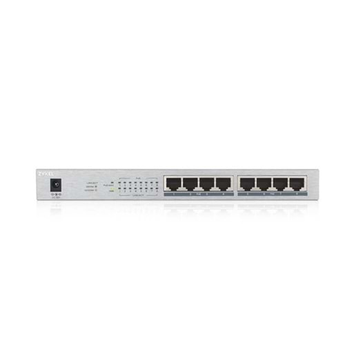 ZyXEL 8port PoE 60w Gigabit Yönetilemez Switch GS-1008HP