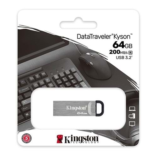 KINGSTON 64GB USB 3.2 Usb Bellek Kyson DTKN/64GB Metal