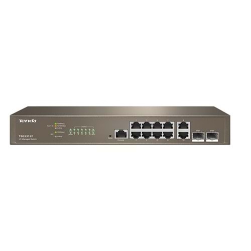 TENDA 10port 2-SFP Gigabit Yönetilebilir Switch TEG5312F