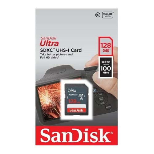 SANDISK 128GB SDHC SD Kart Ultra SDSDUNR-128G-GN3IN