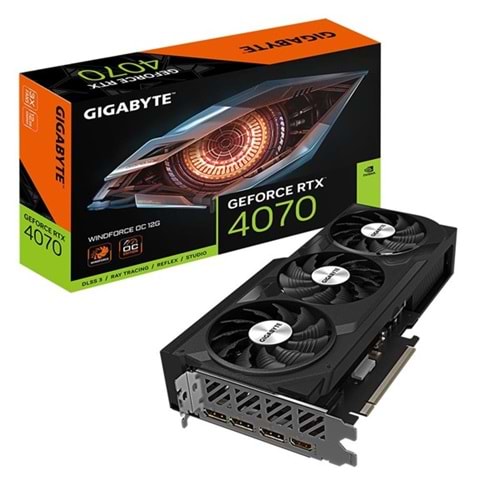 GIGABYTE RTX4070 12GB GV-N4070WF3OC-12GD GDDR6X 192bit HDMI DP PCIe 16X v4.0