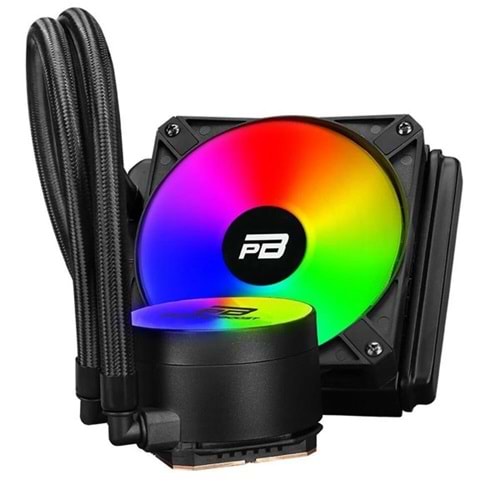 POWERBOOST 120mm NOBLE 120 PB-LCS-YC120 RGB Sıvı Soğutmalı AM5-1851p İşlemci Fanı