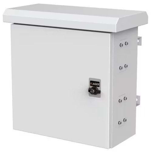 AGER 400x500x250mm Mobese Dış Ortam Direk Tipi Kabinet Fansız AG-MB405025B2-D-SYS-M1