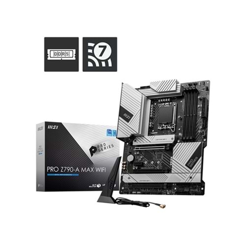 MSI PRO Z790-A MAX WIFI-6E DDR5 HDMI DP PCIE 4.0 1700p ATX