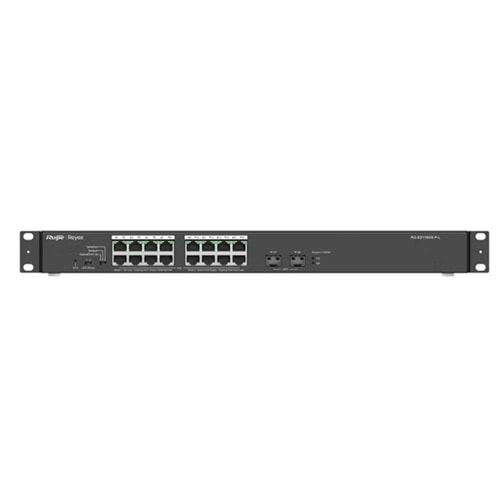 RUIJIE 16port PoE 247w 2-SFP Gigabit Yönetilemez Switch RG-ES118GS-P