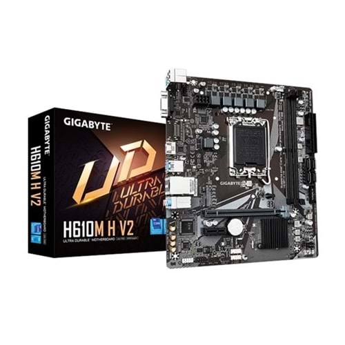 GIGABYTE H610M H v2 DDR5 HDMI PCIE 4.0 1700p mATX
