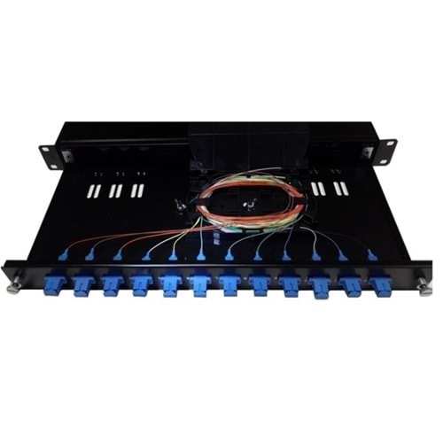 AGER 12port AG-FO01U12SCD-A-S1-01U Fiber Optik Kutu Siyah