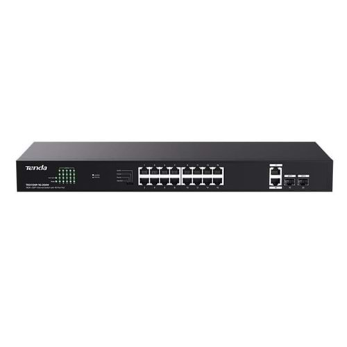 TENDA 16port PoE 250w 2-SFP 2-Uplink Gigabit Yönetilemez Switch TEG1120P-16-250W
