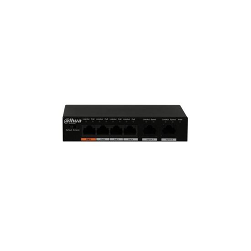 DAHUA 6port-4port 60w 2-Uplink Gigabit Yönetilemez Switch PFS3006-4GT-60-V2