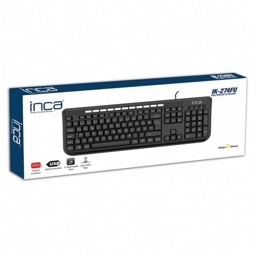 INCA IK-274FU USB F Trk Siyah Multimedya Klavye