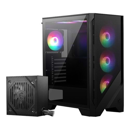 MSI MAG FORCE 120A 650W 80+ BRONZE Gaming Mid-Tower PC Kasası