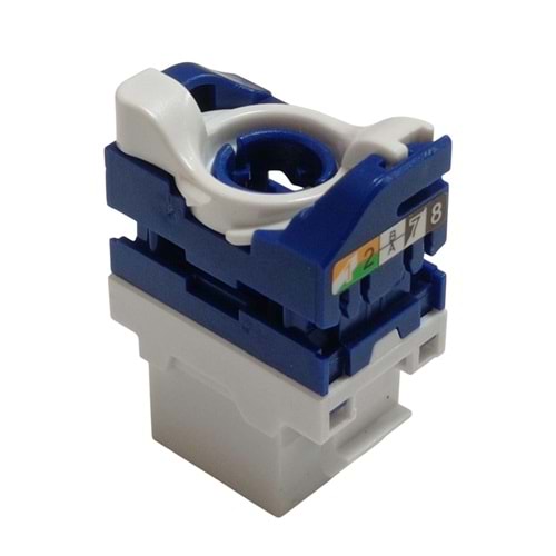 AGER Cat6 AC-601-BF 100'lü Kutu Keystone Jack 180derece Çevirmeli Tip