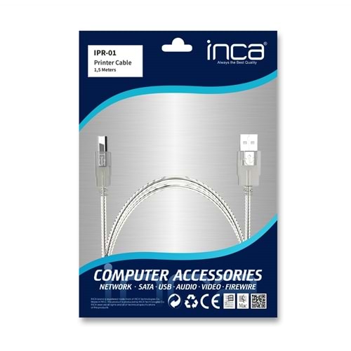 INCA 1.5metre IPR-1T USB Yazıcı Kablosu