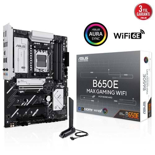 ASUS B850M MAX GAMING WIFI6 DDR5 HDMI DP PCIE 5.0 AM5 mATX