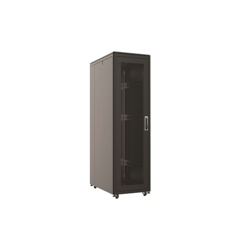 AGER 32U + 2li Fan 800x1000mm Dikili Tip Siyah Kabinet Vega AG-VB32U8010S1 Cam Kapak