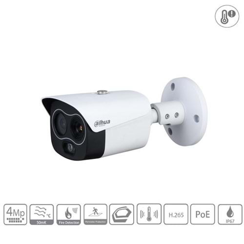 DAHUA 4MP Bullet Termal IP Kamera DHI-TPC-BF1241-T-S2