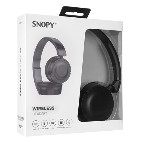SNOPY SN-XBK33 BATTY TF KART ÖZELLİKLİ Siyah Bluetooth Kulaklık