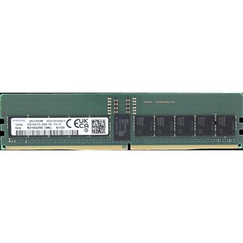 SAMSUNG 32GB DDR5 ECC RDIMM 5600MHz 2Rx8 SUNUCU RAM M321R4GA3PB0-CWMXJ