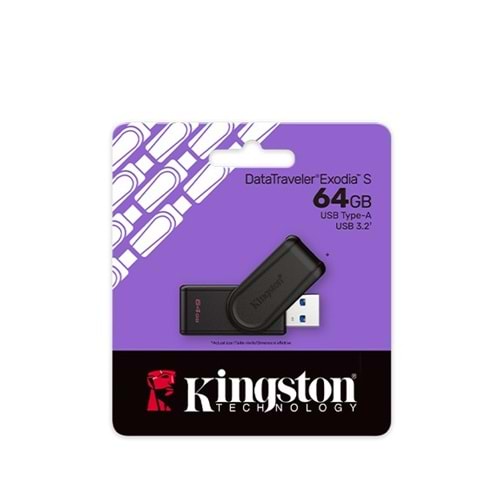 KINGSTON 128GB USB 3.2 Usb Bellek DATATRAVELER EXODIA S DTXS/128GB