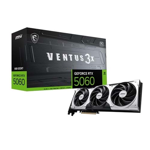 MSI RTX5060 8GB VENTUS 3X OC GDDR7 128bit HDMI DP PCIe 5.0