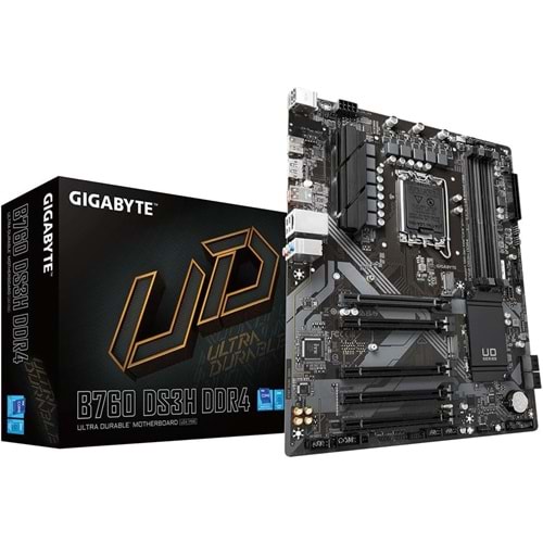 GIGABYTE B760 DS3H DDR4 HDMI TYPE-C DP PCIe 16X v4.0 1700p mATX