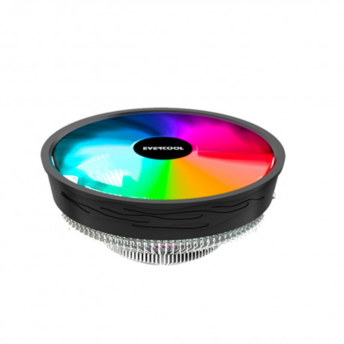 EVERCOOL 120mm CS-02 Rainbow Hava Soğutmalı AM5-1700p İşlemci Fanı
