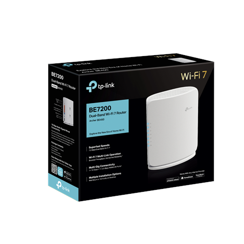TP-LINK ARCHER BE450 WIFI7 BE7200 Dual Band Router