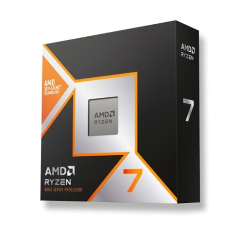 AMD RYZEN 7 9800X3D 104MB 16çekirdekli O/B UHD AM5 120w Kutulu+Fansız