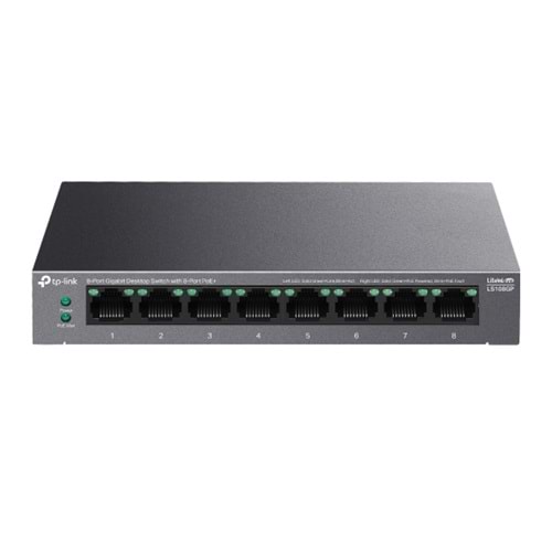 TP-LINK 8port Gigabit Yönetilemez PoE Switch LS108GP