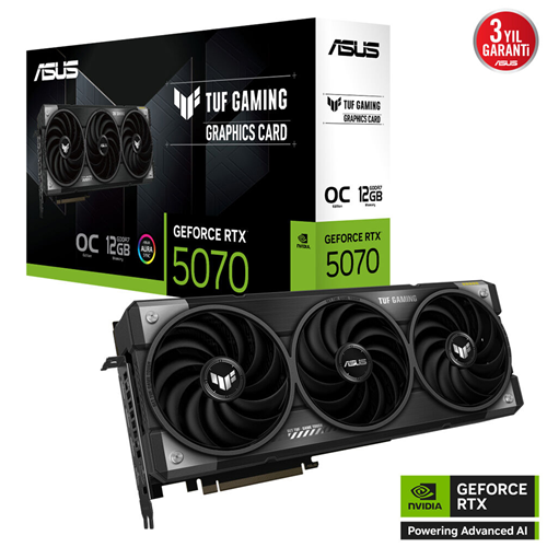 ASUS 12GB TUF GAMING RTX5070-O12GGAMING GDDR7 HDMI-DP PCIE 5.0