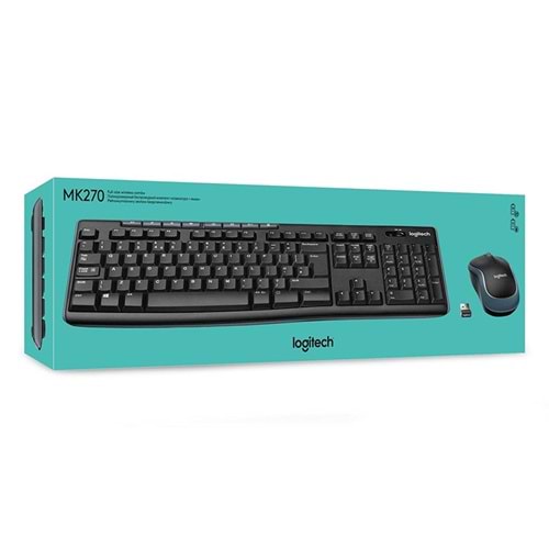 LOGITECH MK270 KABLOSUZ SET USB SİYAH(920-0 KLAVYE MOUSE