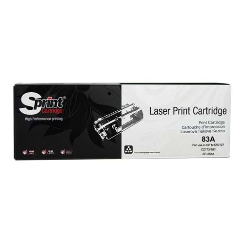 Sprint Hp Cf283a Muadil Siyah Laser Toner Kartuş (83A)