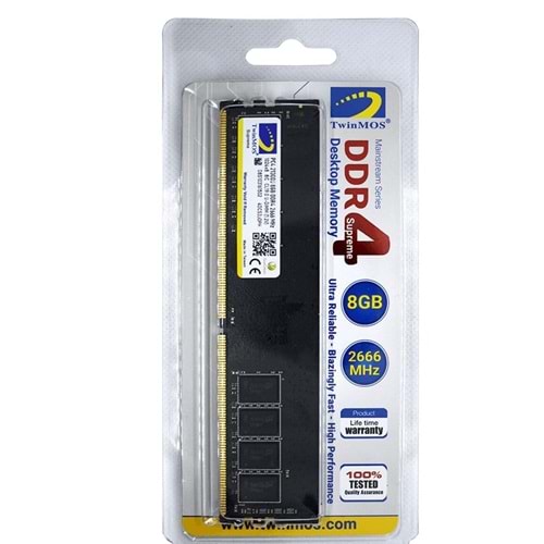 Twinmos 8 GB 2666 MHz DDR4 CL19 MDD48GB2666D Ram