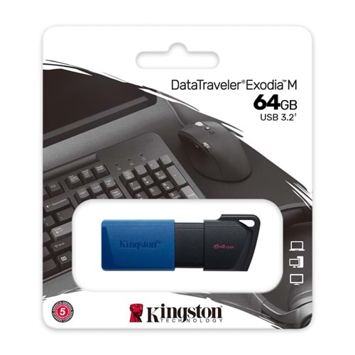 KINGSTON EXODIA M DATATRAVELER 64GB USB 3.2 FLASH BELLEK DTXM/64GB