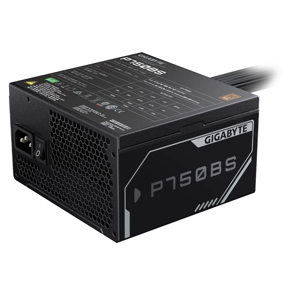 GIGABYTE 750W 80+ BRONZE GP-P750BS 12cm Fanlı APFC Power Supply