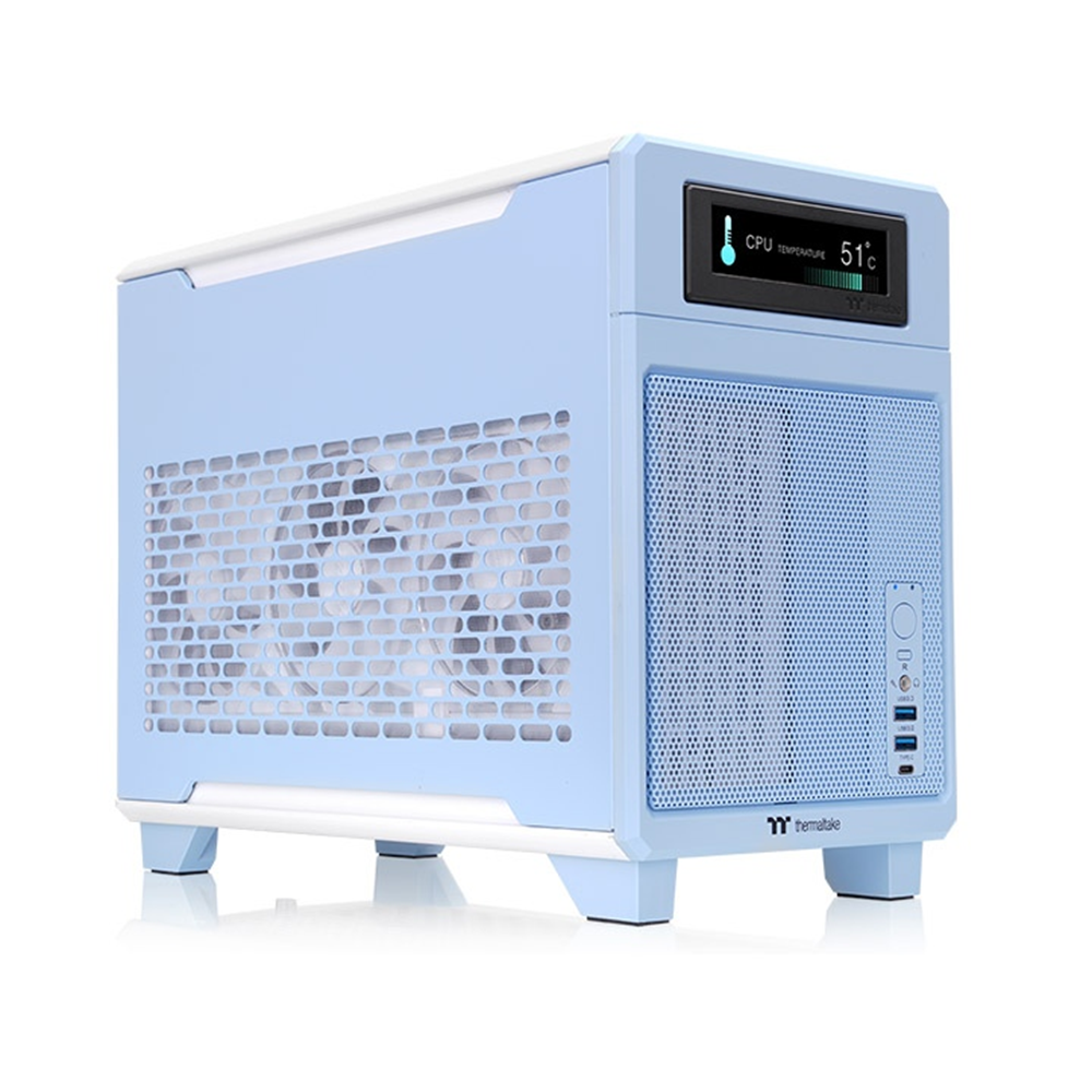 THERMALTAKE HYDRANGEA TR100 CA-11A-00SFNN-00 Gaming Mini ITX PC Kasası Mavi