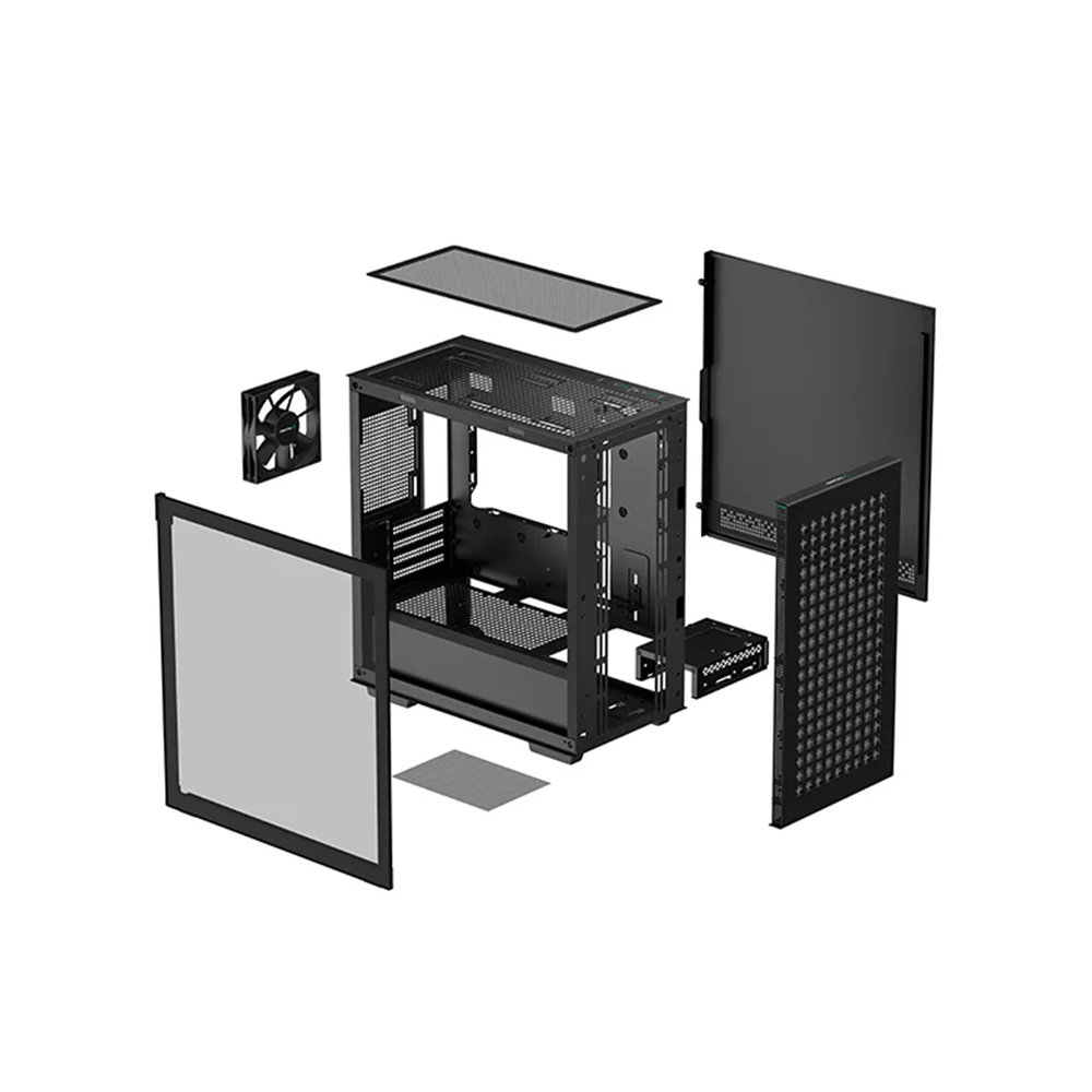 DEEPCOOL CH370 Gaming MICRO ATX PC Kasası 4X RGB FANLI 