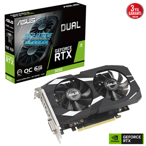 ASUS RTX3050 6GB DUAL RTX3050-O6G GDDR6 96bit HDMI DVI DP PCIe 16X v4.0