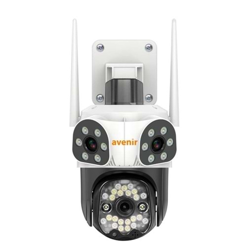 AVENIR 9MP PTZ Speed Dome Wıfı Kablosuz 3-Kameralı IP Kamera AV-S333