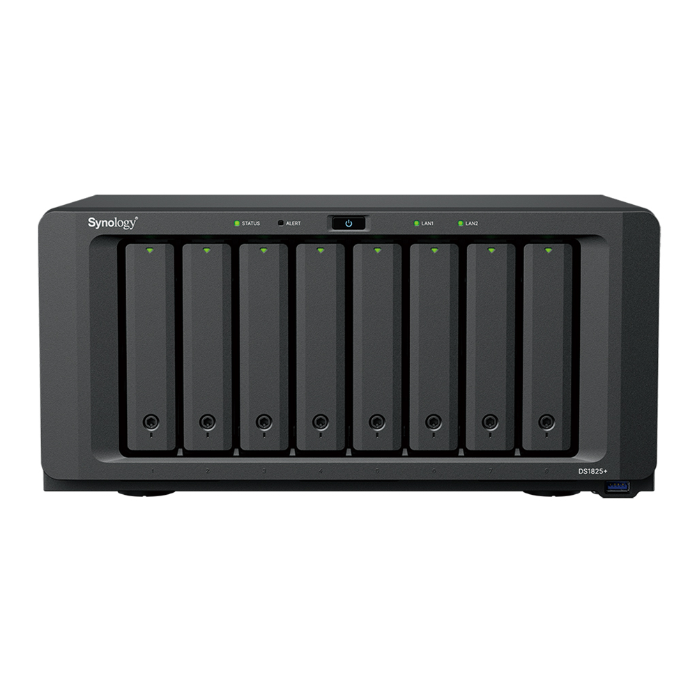 SYNOLOGY 8diskli Ryzen V1500B 24GB RAM-2-GbE Nas Server DS1825 PLUS (52732)