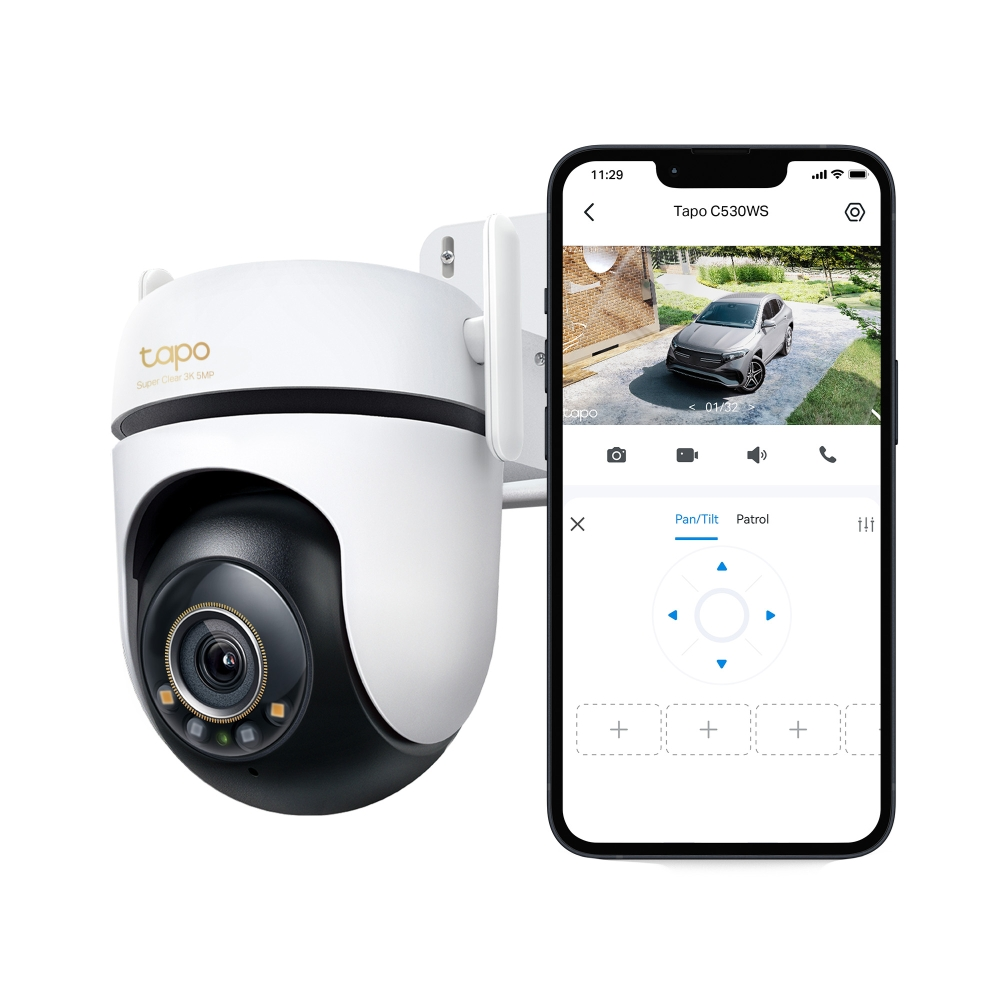 TP-LINK 2mp 4mm Kablosuz Wıfı Pan-Tilt IP Kamera Tapo C530WS