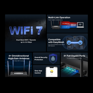 MERCUSYS MR25BE Wıfı7 BE3600 Dual Band Router