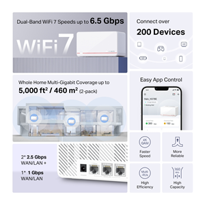 MERCUSYS Halo H37BE Wıfı7 BE6500 Mesh Router 2li Set