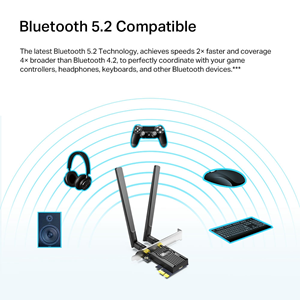 TP-LINK Archer TX20E Wıfı6 Bluetooth PCIe Kablosuz Adaptör