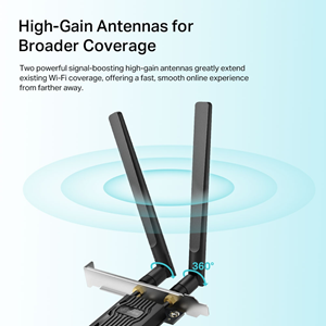 TP-LINK Archer TX20E Wıfı6 Bluetooth PCIe Kablosuz Adaptör