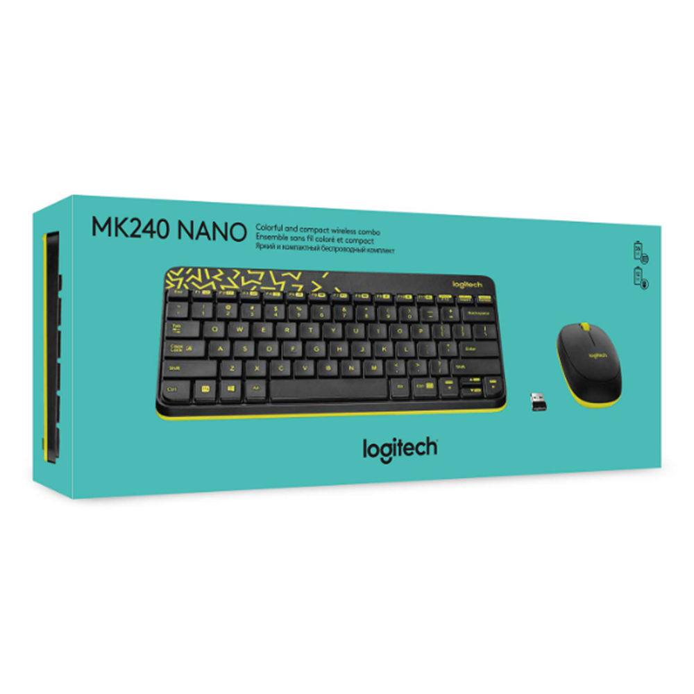 LOGİTECH MK240 NANO KABLOSUZ KLAVYE MOUSE SET